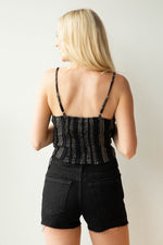 mode, smocked tie tank