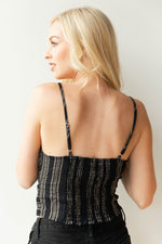 mode, smocked tie tank