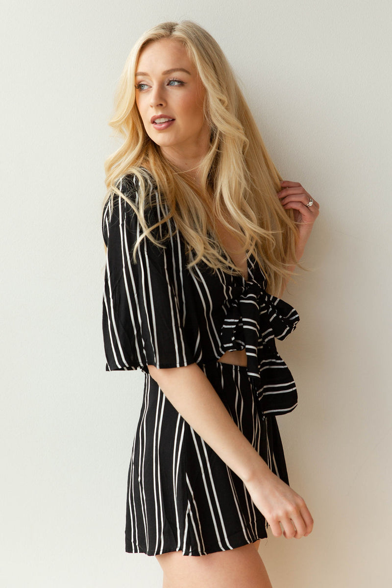 mode, fun in the sun stripe romper