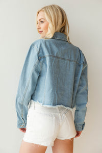 mode, weather change raw edge denim jacket