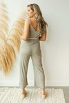 mode, roped up button down jumpsuit