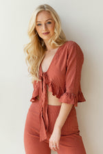 mode, delta ruffle set (top)
