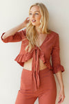 mode, delta ruffle set (top)