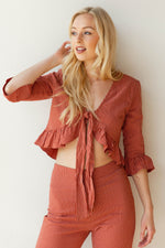 mode, delta ruffle set (top)