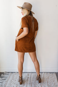 mode, leaves falling cord dress
