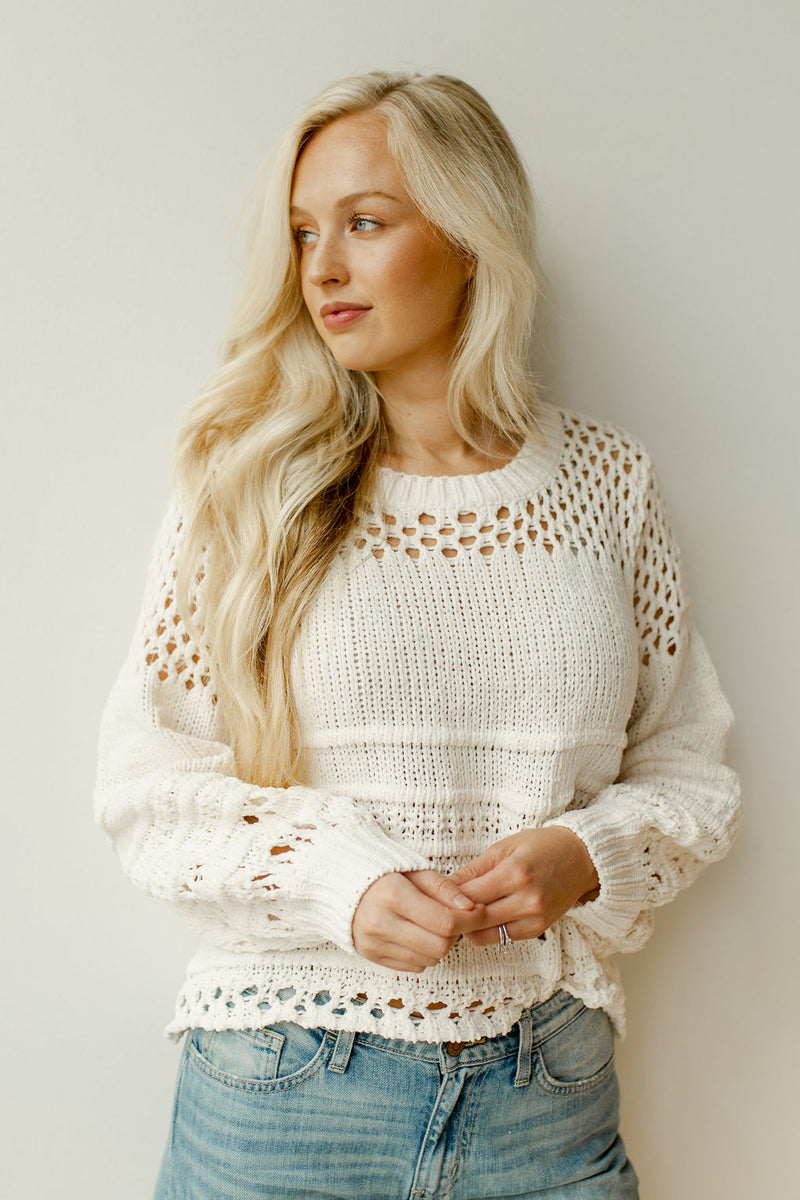 mode, peek a boo cozy sweater