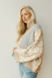 mode, leopards steps sweater