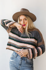 mode, stripes on stripes sweater