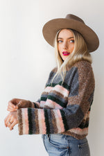 mode, stripes on stripes sweater