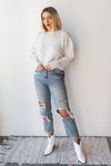 mode, color pop sweater