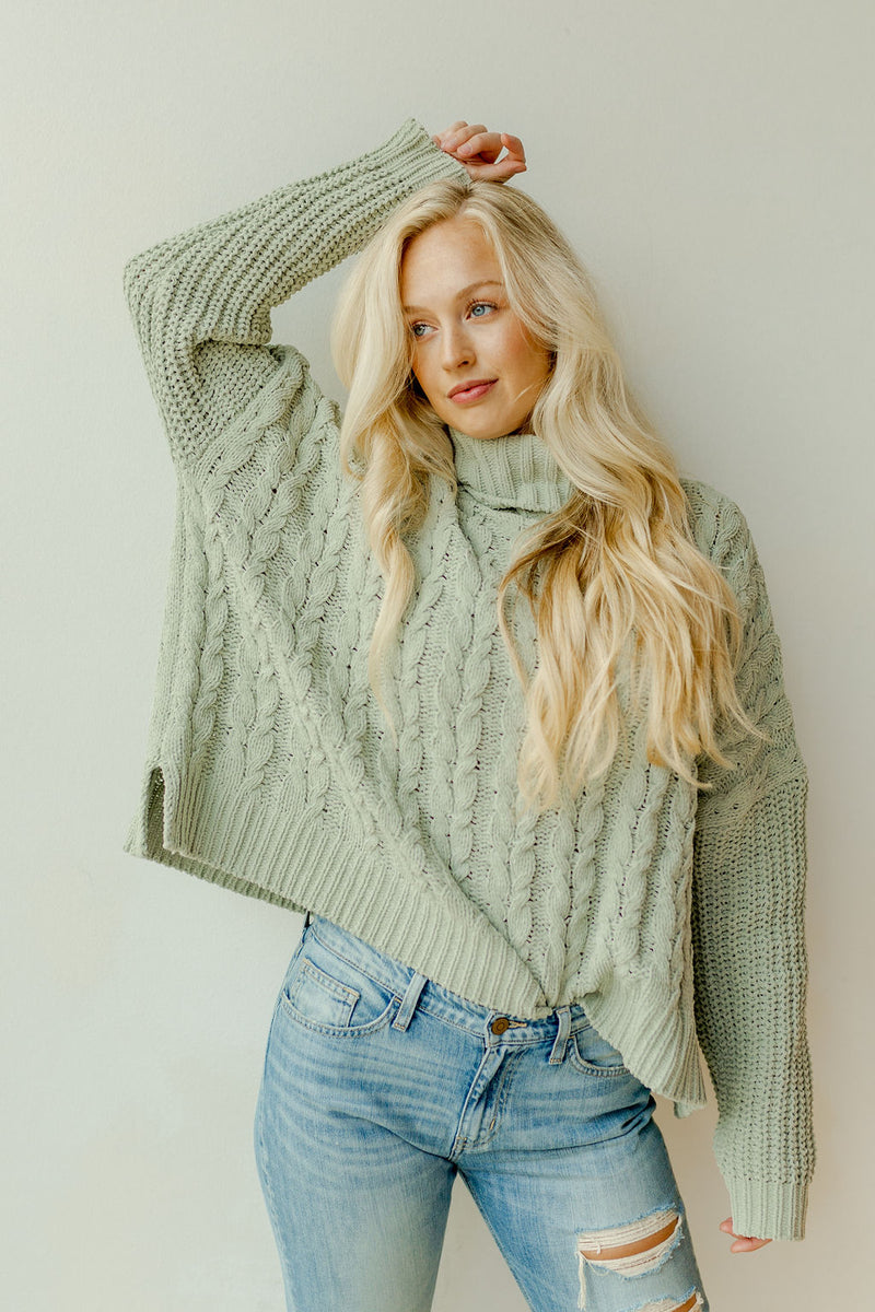 mode, muted winter sweater