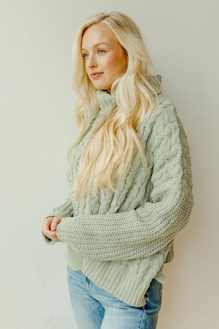 mode, muted winter sweater