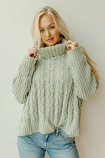 mode, muted winter sweater