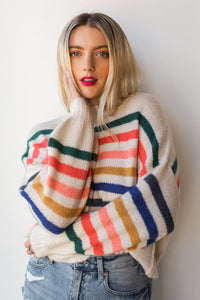 mode, taste the rainbow sweater