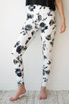 mode, midnight roses leggings