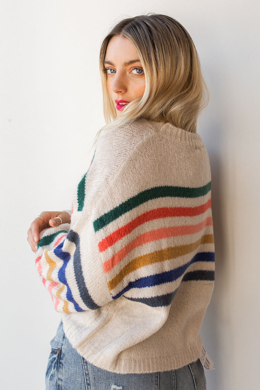 mode, taste the rainbow sweater
