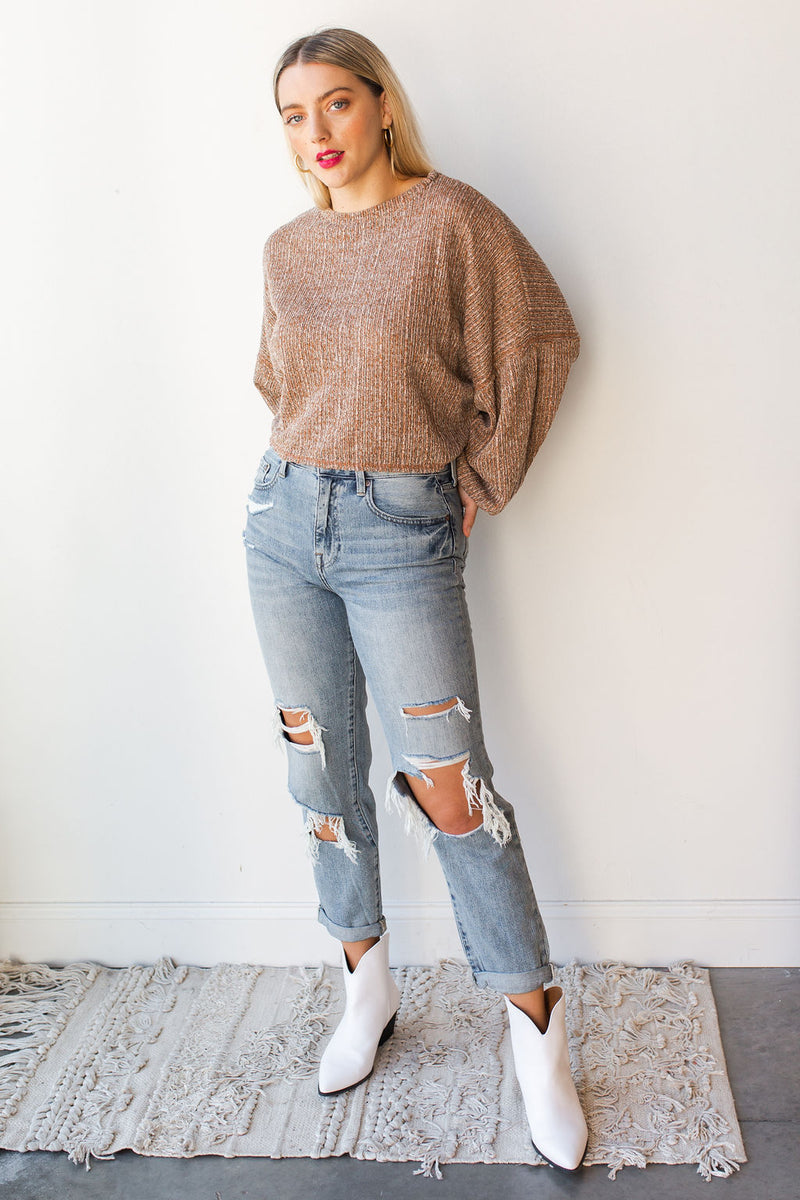 mode, color mix slouchy top