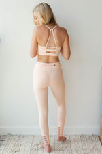 mode, knotted outline racerback sports bra