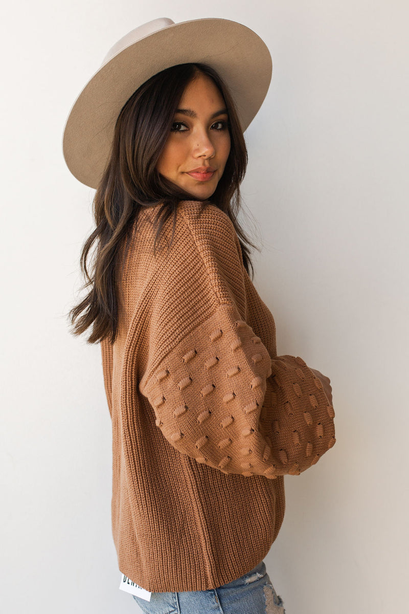 mode, ribbed balloon sleeve sweater