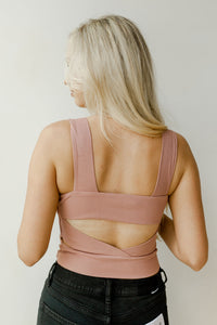 mode, Ellie ribbed square neck tank