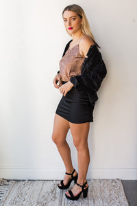mode, wonderful day mini slip skirt