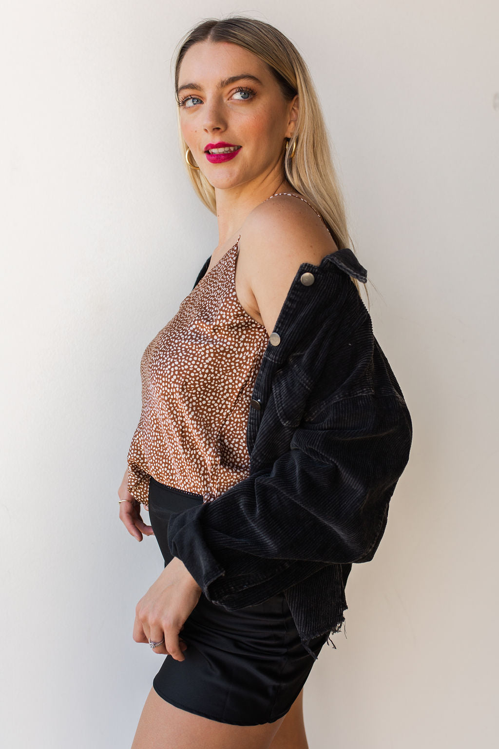 mode, wonderful day mini slip skirt