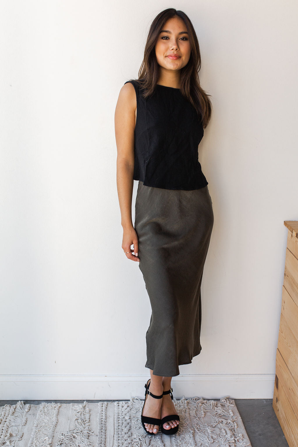 mode, sweet and simple middy skirt