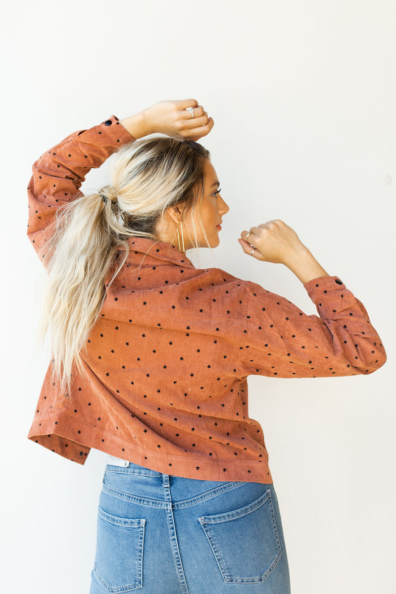 mode, star gazer cord jacket