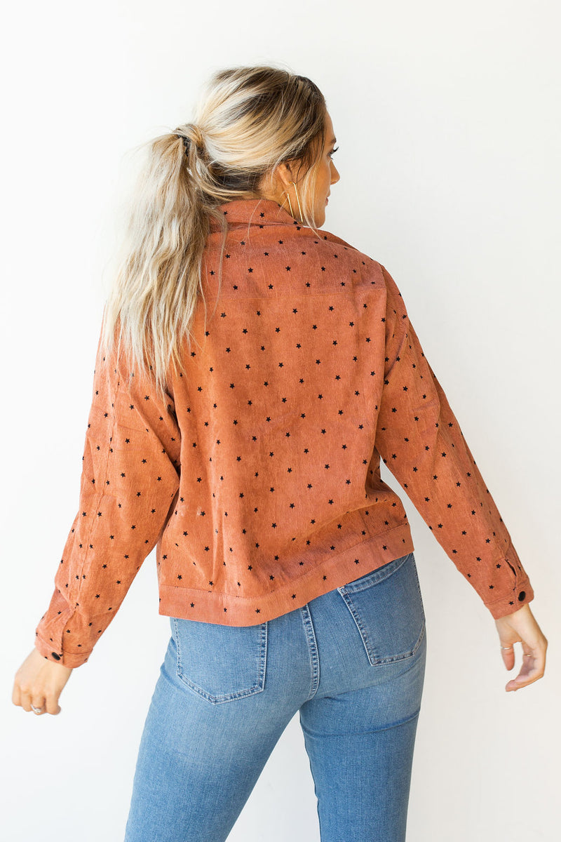 mode, star gazer cord jacket