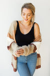 mode, fresh texture block striped cardi