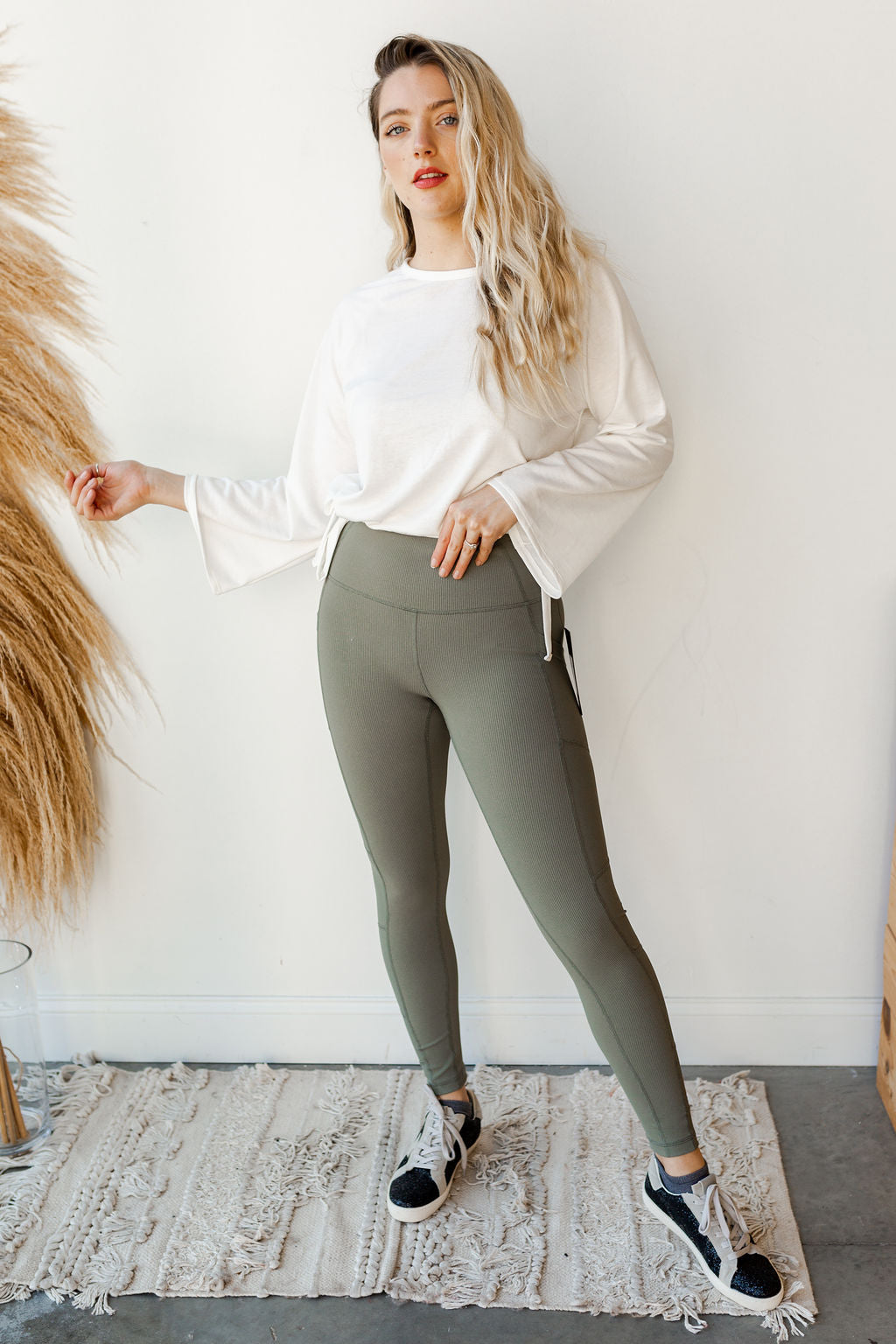 mode, ribbed legging with pockets