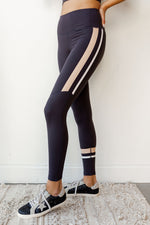 mode, stripe it leggings