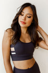 mode, stripe it sports bra