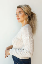 mode, morning oats sweater