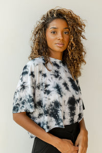mode, lost and found tie dye tee