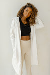 mode, longline hoodie cardigan