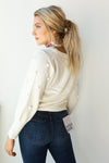 mode, pom pom knit sweater