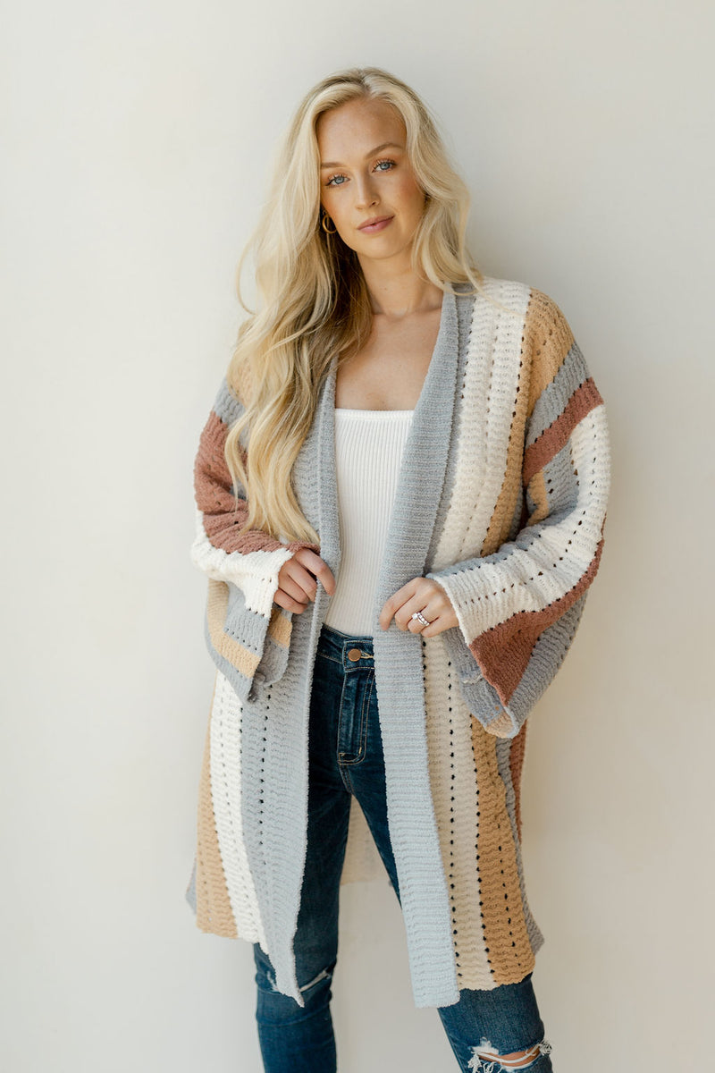mode, love you forever open cardigan