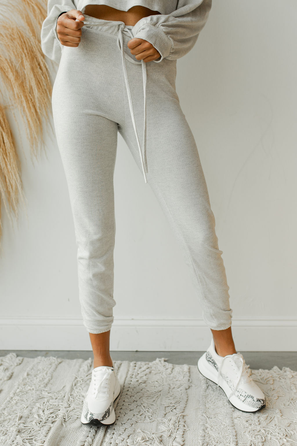 White sales basic joggers
