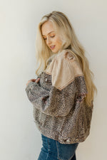 mode, leopard denim jacket