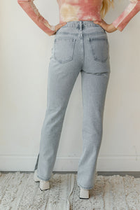 mode, cool girl straight denim