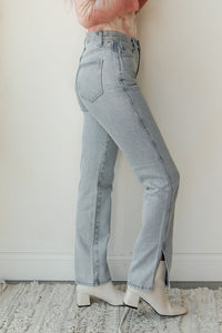 mode, cool girl straight denim