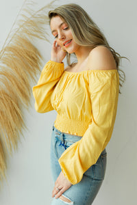 mode, golden rays crop blouse