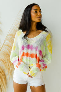 mode, neon signs sweater