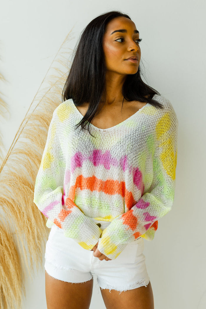 mode, neon signs sweater