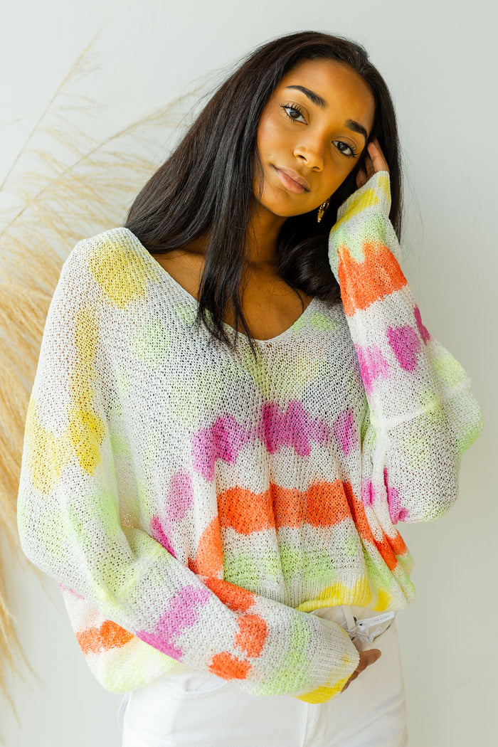 mode, neon signs sweater