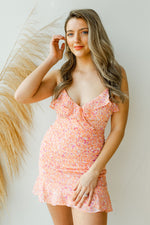mode, warm feeling rouched ruffle mini dress