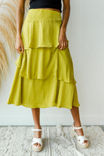 mode, confident steps layered skirt