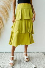 mode, confident steps layered skirt