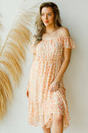 mode, double ruffle dress